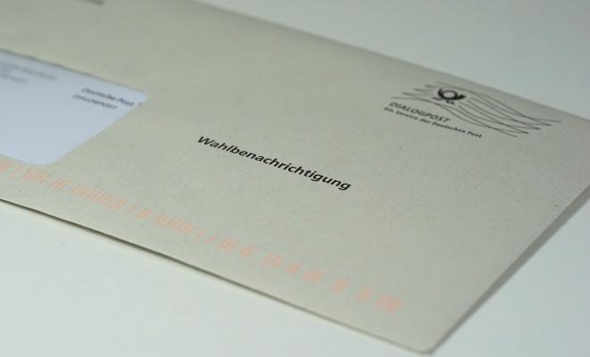 Foto einer Wahlbenachrichtigung