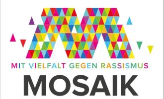 Logo: Mit Vielfalt gegen Rassismus - Mosaik Jugendpreis